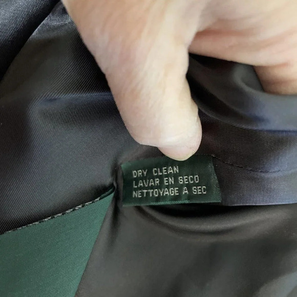 Lauren Ralph Lauren Grey Stripe Wool Blend Blazer Women‎ 12P 3 Buttons Business - Picture 6 of 7